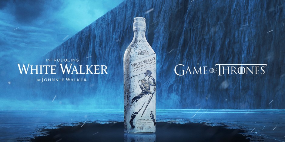 Пример кросс-маркетингового продвижения: виски Johnnie Walker "White Walker" в честь последнего сезона "Game of Thrones"